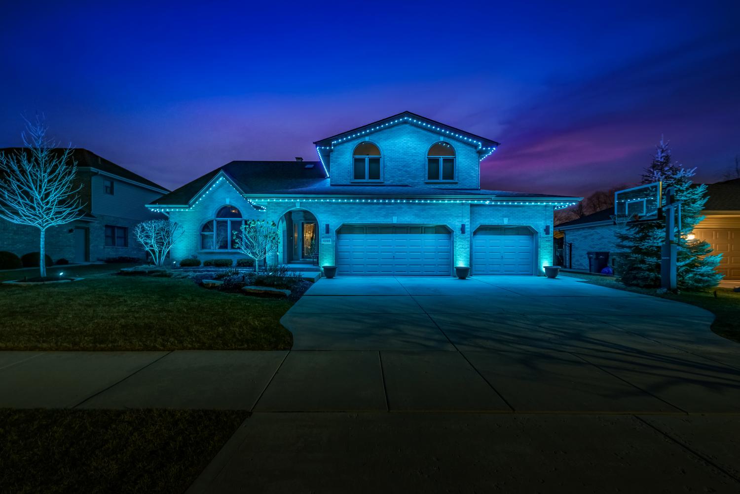 permanent roofline lighting installation North Garden, VA